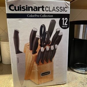 Cuisinart Black Classic Knife Block Set for Kitchen